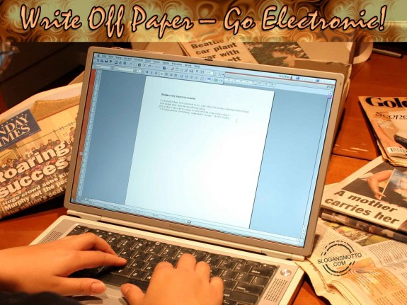 Write Off Paper – Go Electronic